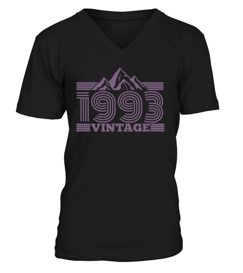 Mountains Hiking 1993 Birthday Vintage Sayings V-Neck T-shirt
