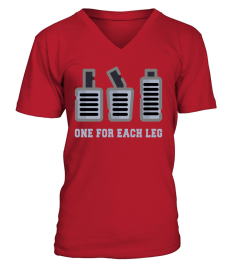 One for each Leg Gear Shift Manual Car Gift V-Neck T-shirt