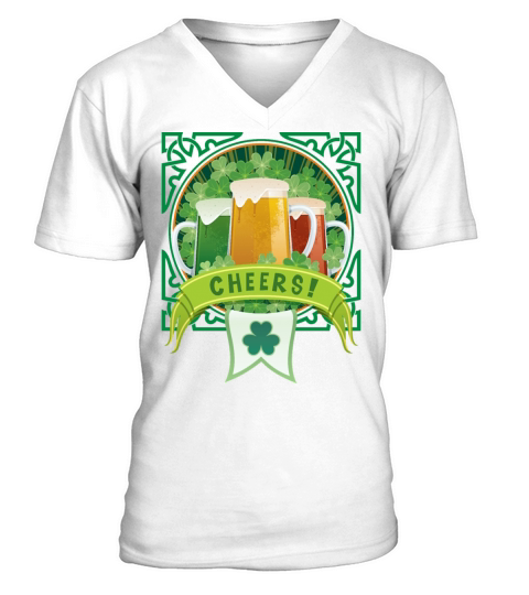 St Patricks Beer V-Neck T-shirt