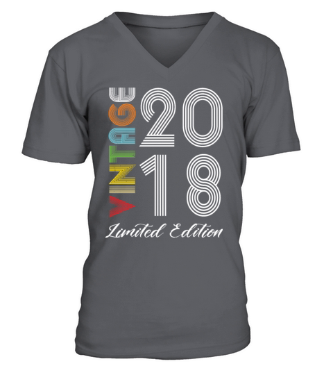 Vintage 2018 Vintage Birthday Retro Vintage V-Neck T-shirt