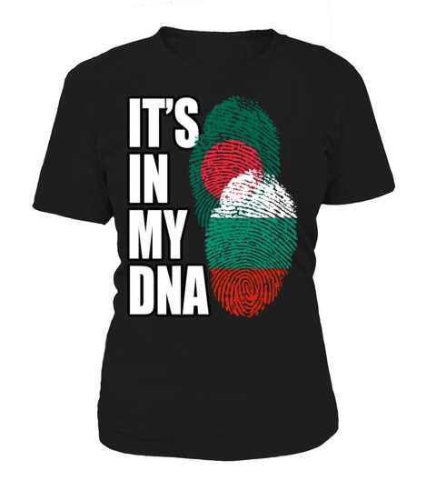 Bulgarian And Bangladeshi Mix Heritage DNA Flag Women's T-Shirt