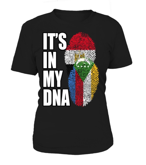 Comoran And Egyptian Mix Heritage DNA Flag Women's T-Shirt