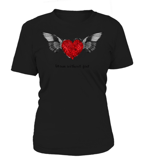 heart with wings and love quote Women's T-Shirt