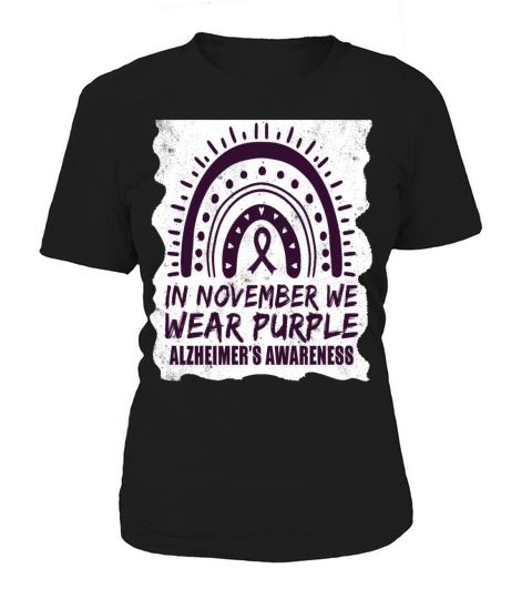 November Purple Alzheimers Awareness Women's T-Shirt