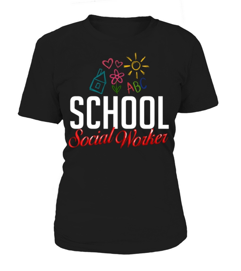 School Social Worker Quotes Appreciation Office Women's T-Shirt