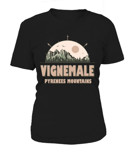 Vignemale Pyrenees Mountains Vintage Hiking Design Women's T-Shirt