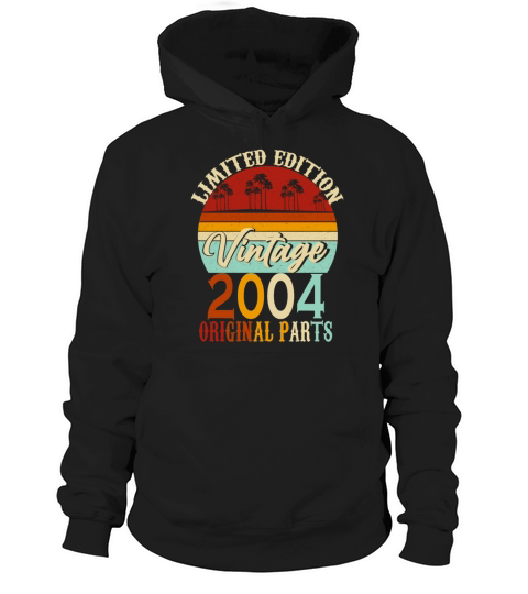 2004 Vintage born Vintage Birthday Retro Hoodie Unisex