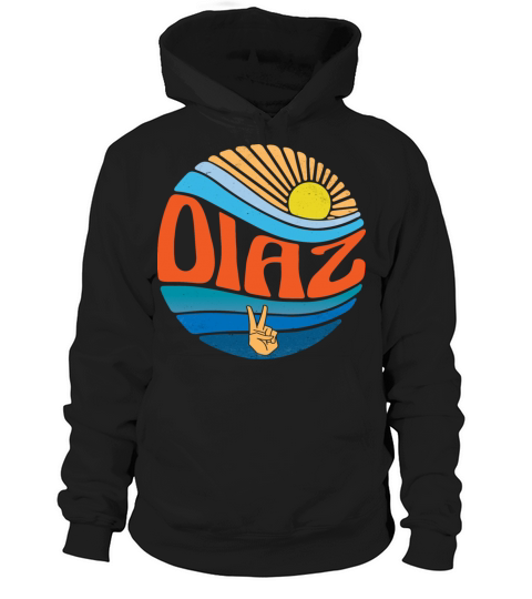 Diaz Shirt Vintage Sunset Diaz Groovy Tie Dye Hoodie Unisex
