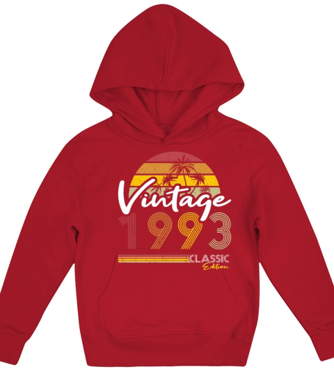 30th birthday vintage 1993 classic edition Kids Hoodie