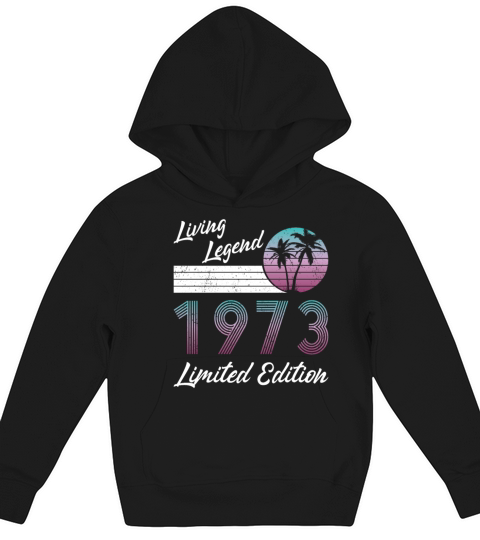50th birthday living legend 1973 limited edition Kids Hoodie