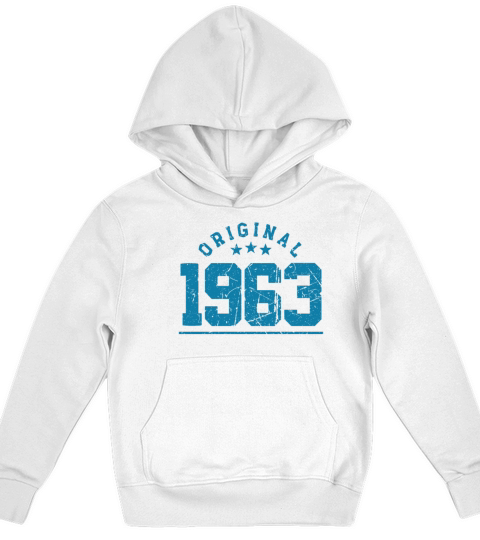 60 Years Vintage 1963 Retro 60th Birthday Kids Hoodie