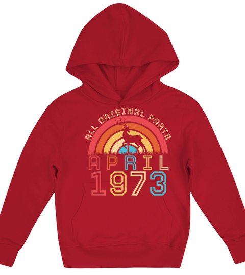 April 1973 Vintage Kids Hoodie