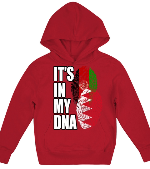 Bahraini And Afghanistan Mix Heritage DNA Flag Kids Hoodie