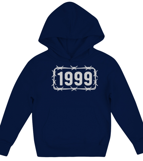 Birthday Vintage 1999 Barbed Wire Kids Hoodie