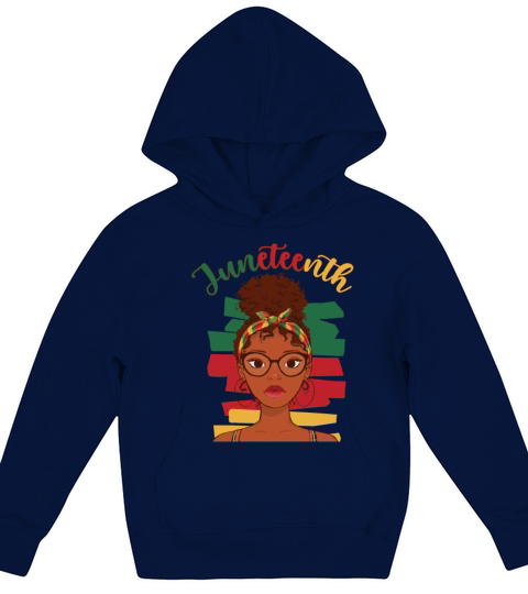 Black History Month African American Juneteenth Kids Hoodie