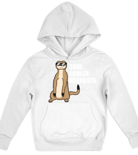 Cool Meerkat With Sunglasses Funny Quote Gift Kids Hoodie