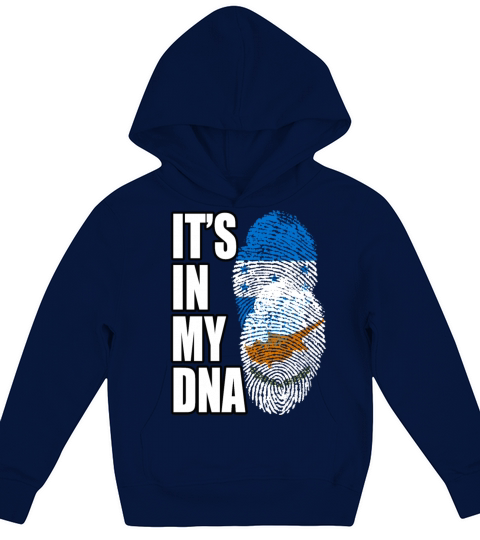 Cypriot And Honduran Mix Heritage DNA Flag Kids Hoodie