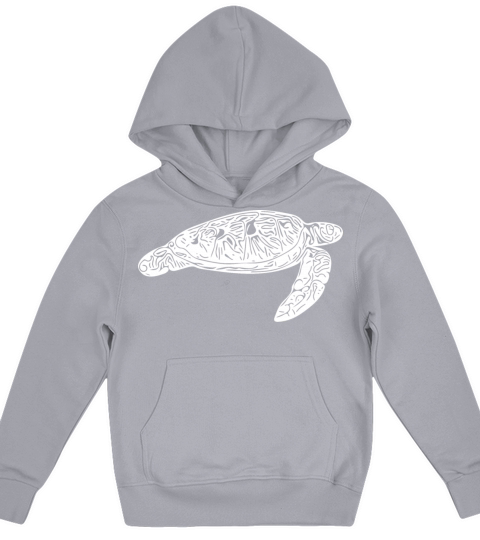 Elegant Floating Vintage Water Turtle Kids Hoodie