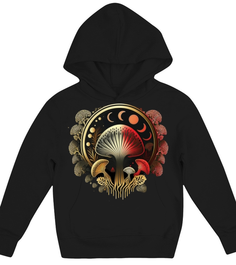 Goblincore Aesthetic Cottagecore Mushroom Dark Kids Hoodie