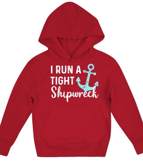I Run a Tight Shipwreck Vintage mom Kids Hoodie