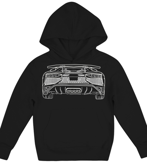 Lamborghini Aventador rear Kids Hoodie