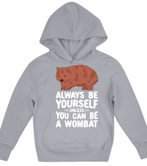 Native Australian Animal Lovers Cute Wombat Kids Hoodie