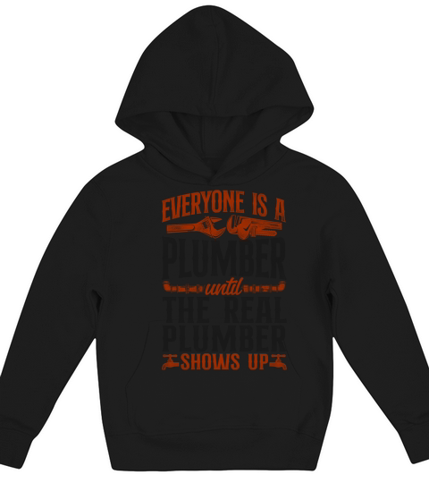 Plumbing Plumber Vintage Everyone Kids Hoodie