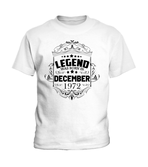 50th Birthday Gifts Born 1972 December Kids T-Shirt