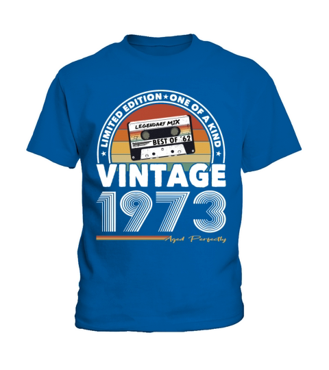50th birthday vintage 1973 aged perfectly Kids T-Shirt