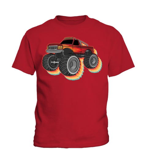 Cool Monster Truck Art For Men Women Vintage Monst Kids T-Shirt