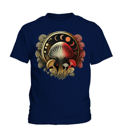 Goblincore Aesthetic Cottagecore Mushroom Dark Kids T-Shirt
