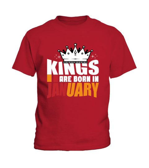 Kings are born in january Kids T-Shirt