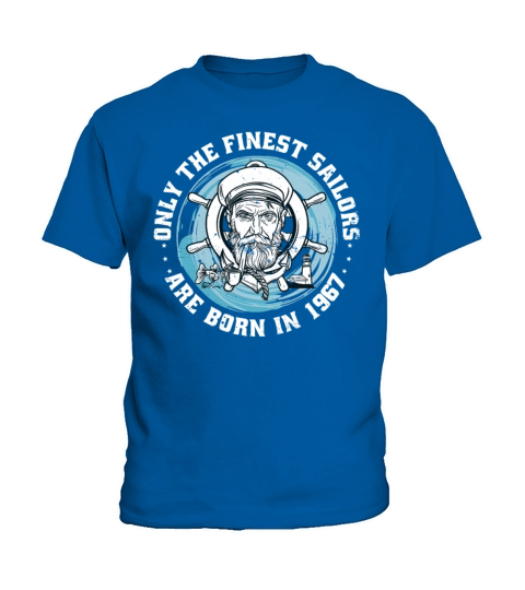 Sailors Sailboats Vintage 1967 Birthday fun Kids T-Shirt