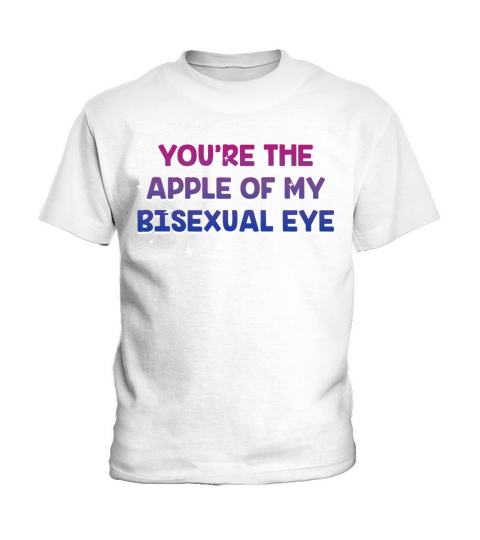 The Apple of my Bisexual Eye Bi Couples Bi Pride Kids T-Shirt