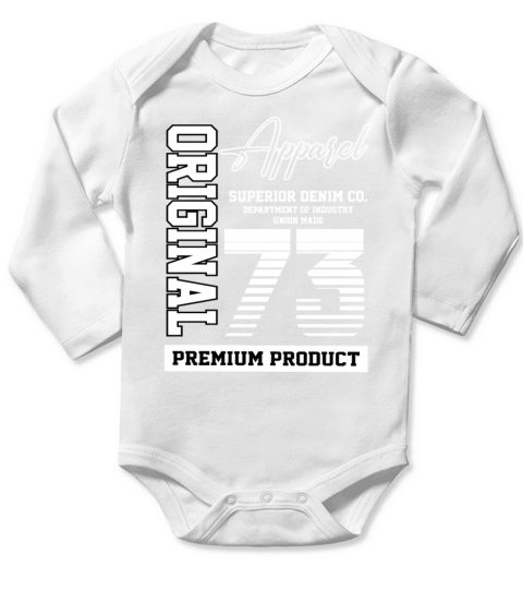 1973 Vintage Birthday Vintage Gift Retro Long Sleeve Baby One-Piece