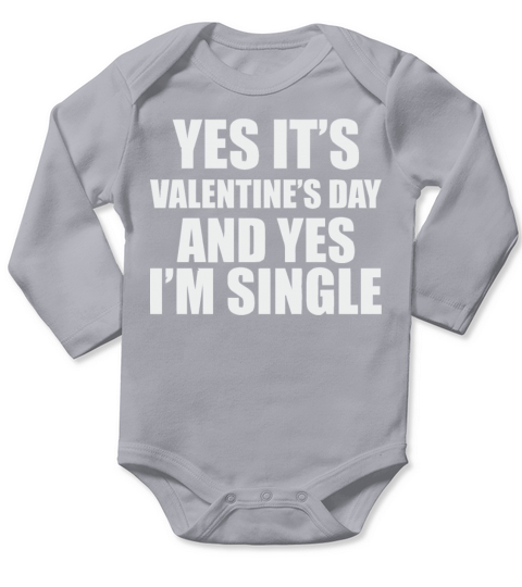 Anti Valentines Day Shirt Long Sleeve Baby One-Piece
