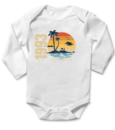 Birthday Limited Edition 1993 Long Sleeve Baby One-Piece