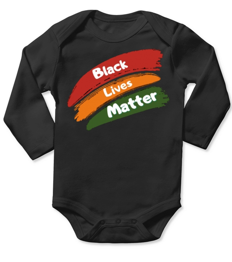 Black Lives matter Long Sleeve Baby One-Piece