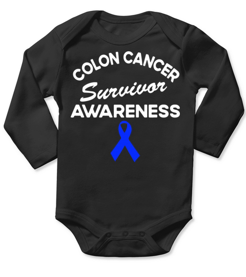Colon Cancer Survivor Products Colon Cancer Awaren Long Sleeve Baby One-Piece