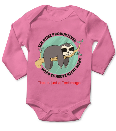 Funny Sloth Long Sleeve Baby One-Piece
