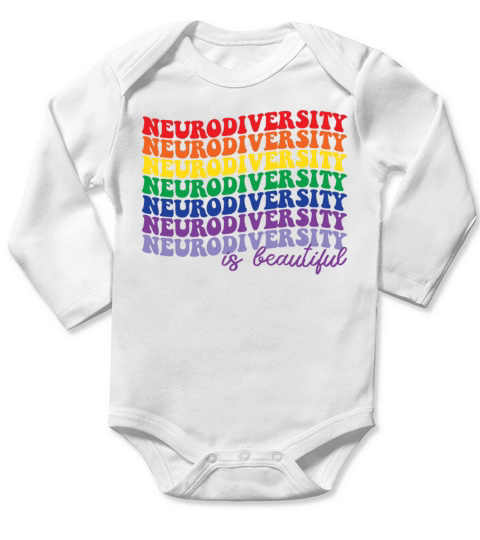 Neurodiversity Is Beautiful Autism Awareness Long Sleeve Baby One-Piece