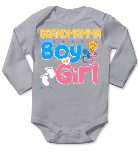 Pink or Blue Grandmamma Loves You Best Long Sleeve Baby One-Piece