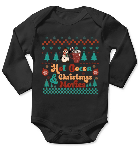 Merry Christmas retro vintage pink santa claus Long Sleeve Baby One-Piece