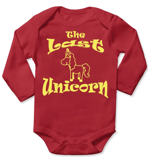 The Last Uni-corn Long Sleeve Baby One-Piece