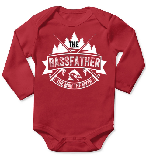 vintage bass fishing fish shirt the bassfather Long Sleeve Baby One-Piece