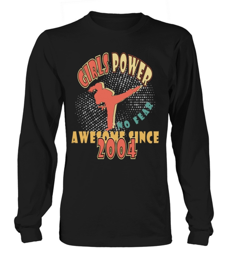 2004 vinatge Girls Power Birthday Long sleeved Unisex