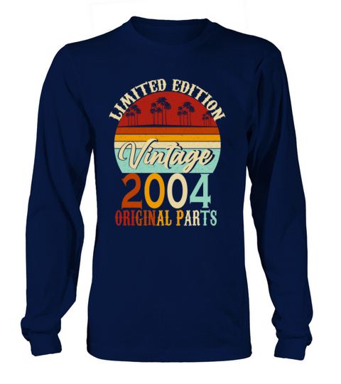 2004 Vintage born Vintage Birthday Retro Long sleeved Unisex