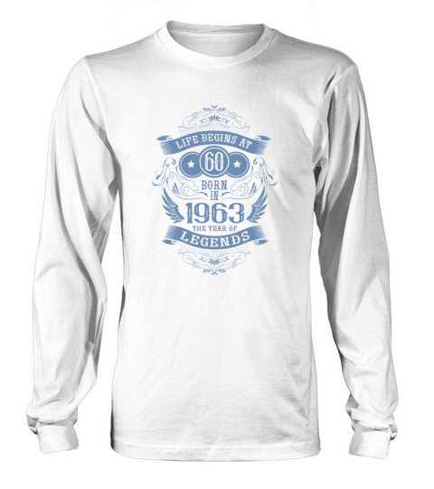 Das Leben beginnt mit 60 Jahren 1963 Geburtstag Long sleeved Unisex