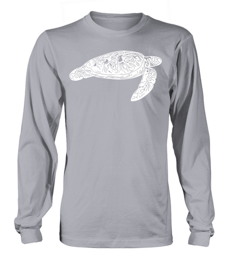 Elegant Floating Vintage Water Turtle Long sleeved Unisex