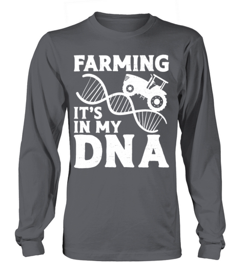 Farming Farmer Dna Vintage Tractor Long sleeved Unisex